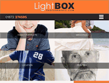 Tablet Screenshot of lightboxphotographic.com